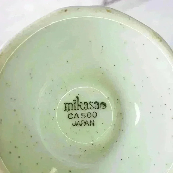 Mikasa Country Club CA500 10oz Creamer Pitcher White Blue Rim - Picture 4 of 6